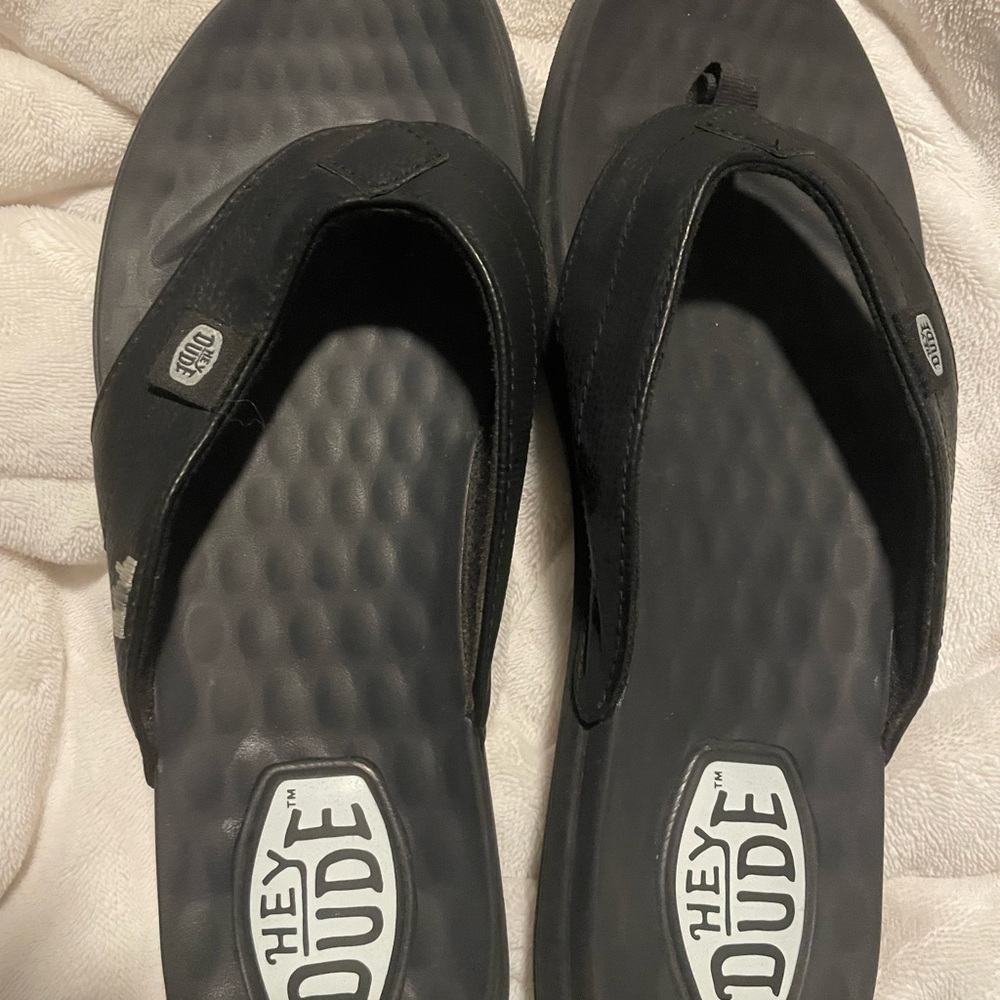 Hey Dude Charcoal Sandals